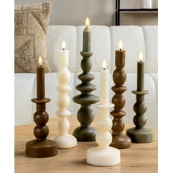 ANNE LED CANDLE ECRU S