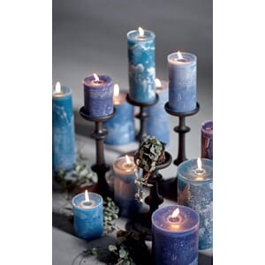 BERT CANDLE Ø10X10 DARK BLUE
