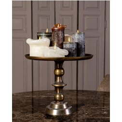LUDO CANDLE Ø10X15 WHITE