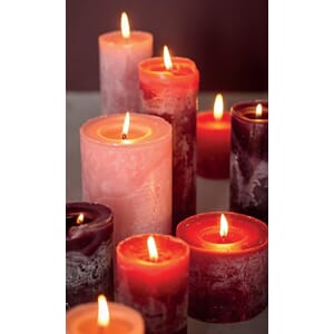 LUDO CANDLE ¯10X15 RED