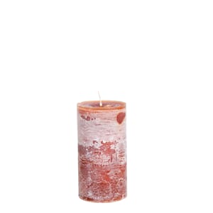 LARS CANDLE Ø7X15 AMBERWAVEORANGE