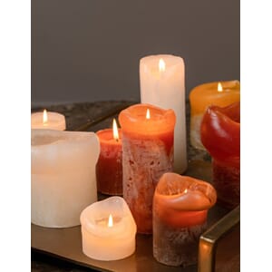 BERNARD CANDLE ¯7X20 AMBERWAVEORANGE