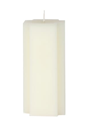 CANDLE CROSS SHAPED ECRU L