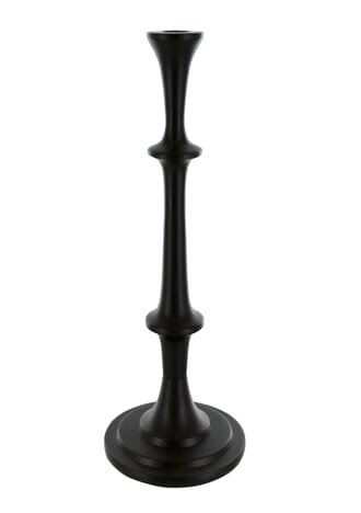LARRY CANDLE HOLDER BLACK L