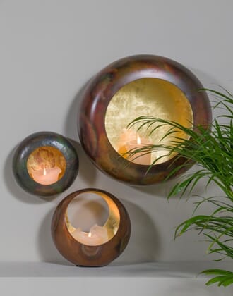 KASSON CANDLE HOLDER FLAMED S