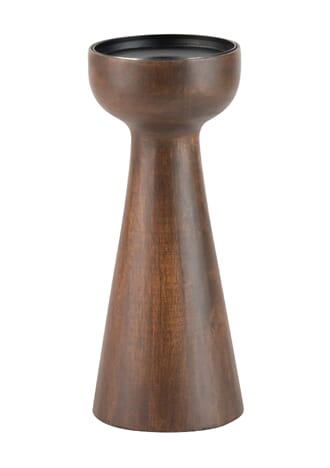 ATWOOD CANDLE HOLDER BOLD WALNUT