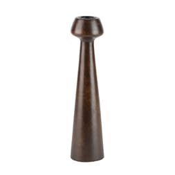 ATWOOD CANDLE HOLDER LARGE WALNUT