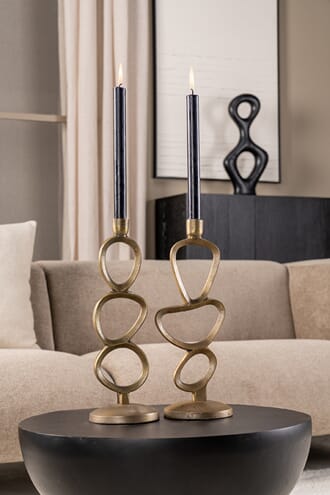 LELY CANDLE HOLDER ANTIQUE GOLD