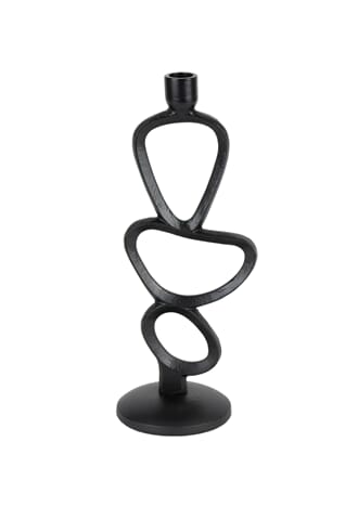 LULA CANDLE HOLDER BLACK