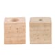 TRAVERTINE SQUARE CANDLE HOLDER