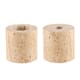 TRAVERTINE ROUND CANDLE HOLDER