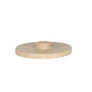 TRAVERTINE PLATER CANDLE HOLDER