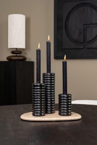 FULTON CANDLE HOLDER BLACK S