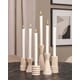 TRAVERTINE RING CANDLE HOLDER S
