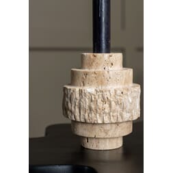 TRAVERTINE ROUGH CANDLE HOLDER S