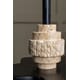 TRAVERTINE ROUGH CANDLE HOLDER S