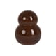 MINDEN CANDLE HOLDER BROWN DOUBLE S