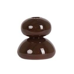 MINDEN CANDLE HOLDER BROWN DOUBLE M