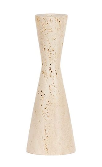 TRAVERTINE ELEGANT CANDLE HOLDER L