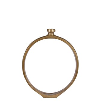 NALA CANDLE HOLDER ANTIQUE GOLD M