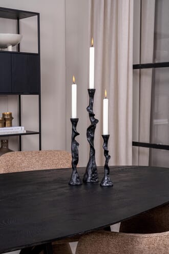 LIEKE CANDLE HOLDER BLACK L