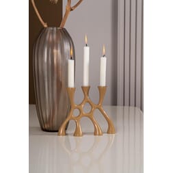 MARY CANDLE HOLDER BROWN OCHRE S