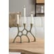 MARY CANDLE HOLDER GREY OLIVE S