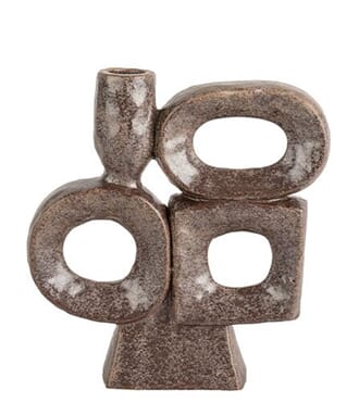 NINA CANDLE HOLDER BROWN