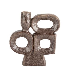 NINA CANDLE HOLDER BROWN