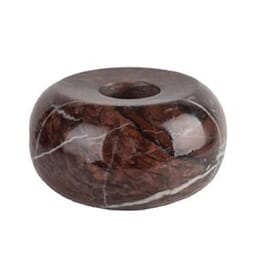 RED MARBLE ROUNDED CANDLE HOLDER S