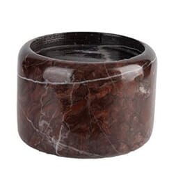 RED MARBLE PILLAR CANDLE HOLDER M