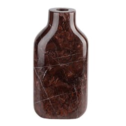 RED MARBLE CANDLE HOLDER CLOSED L
