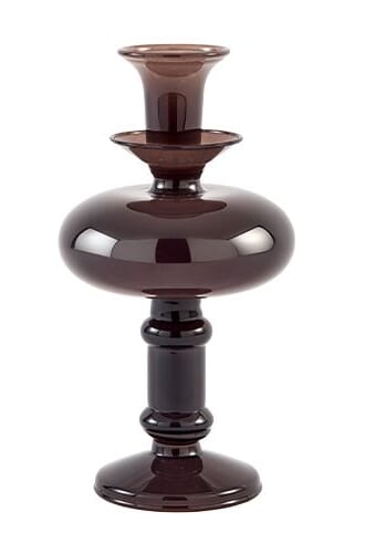 OLINDA CANDLE HOLDER WARM GREY