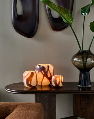 NORWELL VOTIVE SAND/BROWN SWIRLL M