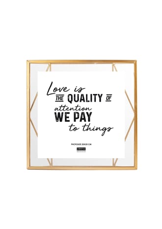 NURI WALL PHOTOFRAME GOLD 20X20 CM