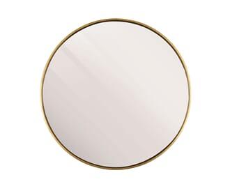 ANTIQUE GOLD MIRROR ROUND 30CM