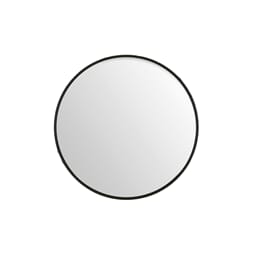 BLACK MIRROR ROUND 30CM