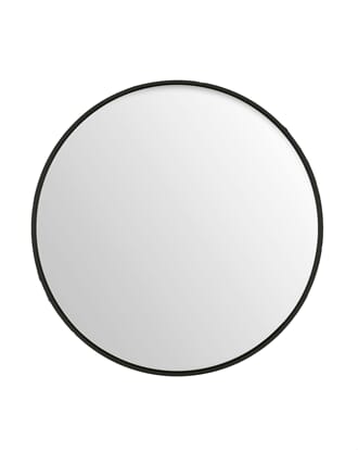 BLACK MIRROR ROUND 40CM