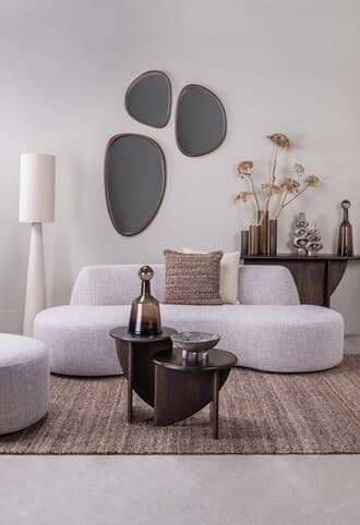 SIL ORGANIC MIRROR WALNUT M