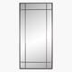 ANTIQUE BRONZE METAL REACTANGULAR FLOOR MIRROR