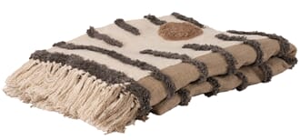 OILTON PLAID BROWN 170X130 CM
