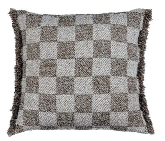 MERINO PILLOW DARK BROWN 50 X 50 CM