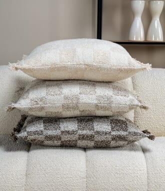 MERINO PILLOW SAND 50 X 50 CM