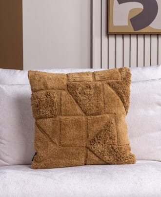 BRYAN PILLOW BROWN OCHRE 50 X 50 CM