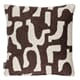 LUUK PILLOW BROWN 50X50CM