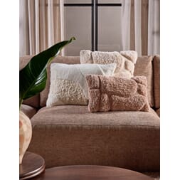 KARLIE PATCH PILLOW BROWN 50X30CM