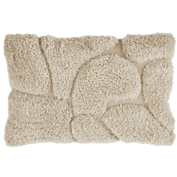 MACKENZIE PATCH PILLOW BEIGE 60X40CM