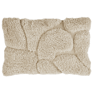 MACKENZIE PATCH PILLOW BEIGE 60X40CM