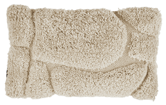 MACKENZIE PATCH PILLOW BEIGE 50X30CM