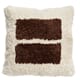 APARECIDA PILLOW ECRU / CHOCOLATE 50X50CM